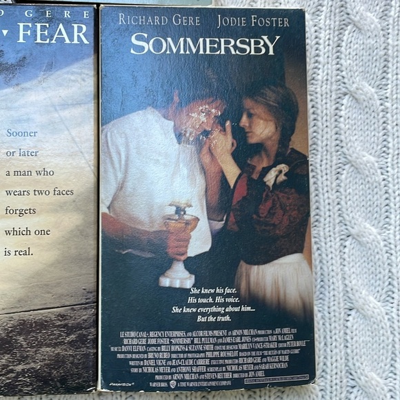 VHS lot of Richard Gere movies. Somersby Primal Fear An Officer and a Gentleman - Picture 6 of 9
